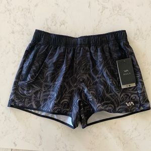 RVCA Womens Sport Stretch Yogger Shorts Greystone Size Small NWT